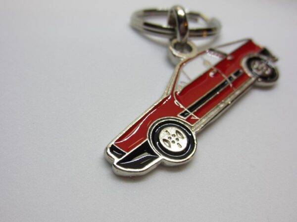 Portachiavi Lancia Beta Montecarlo silhouette Rosso -NUOVO- - immagine 4