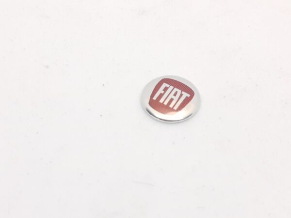 Fiat logo sleutel ROOD Punto EVO en Panda 2 ALUMINIUM 14mm - Afbeelding 3