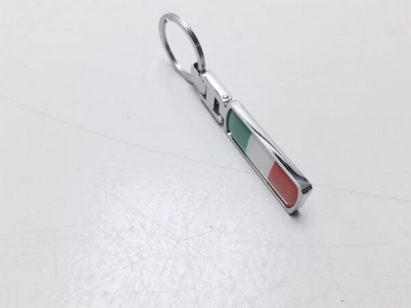 Sleutelhanger Italiaanse vlag dubbelzijdig metaal - Afbeelding 4