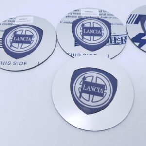 Cache moyeu central alternatif Pièce chromée cache moyeu Lancia Kappa Coupe set 4 pcs